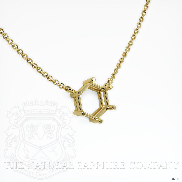 10K Yellow Gold Solitaire Necklace Setting