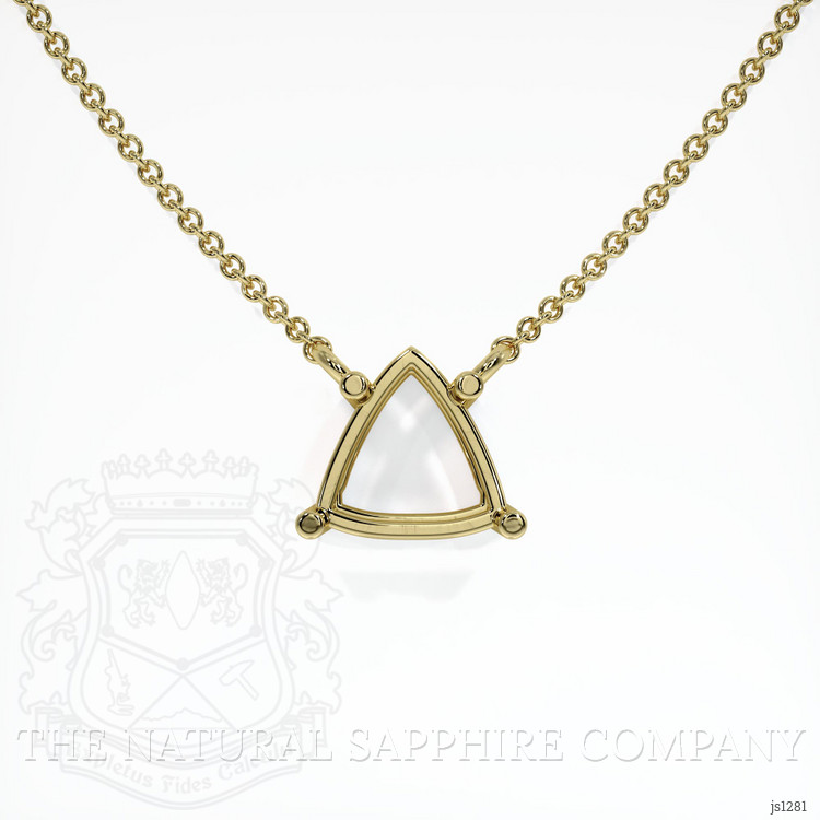 14K Yellow Gold Solitaire Necklace Setting