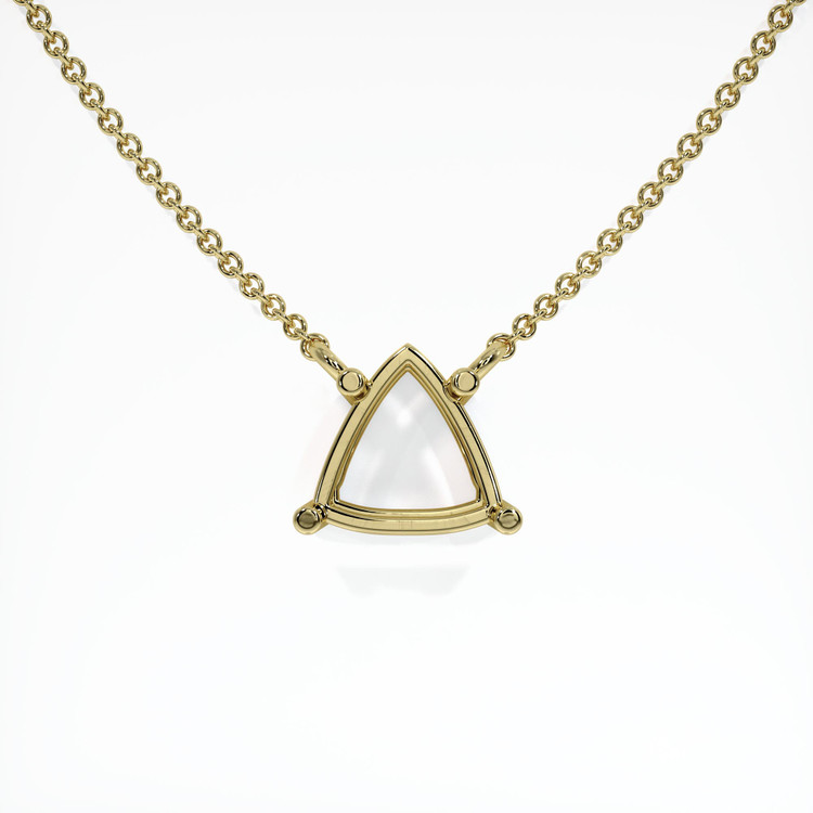 14K Yellow Gold Solitaire Necklace Setting