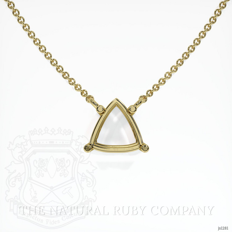14K Yellow Gold Solitaire Necklace Setting