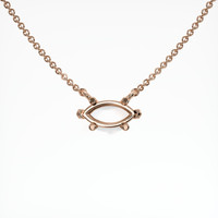 14K Rose Gold Solitaire Necklace Setting Video