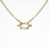 14K Yellow Gold Solitaire Necklace Video
