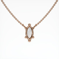 14K Rose Gold Solitaire Necklace Setting Video