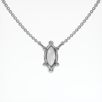 10K White Gold Solitaire Necklace Setting Video