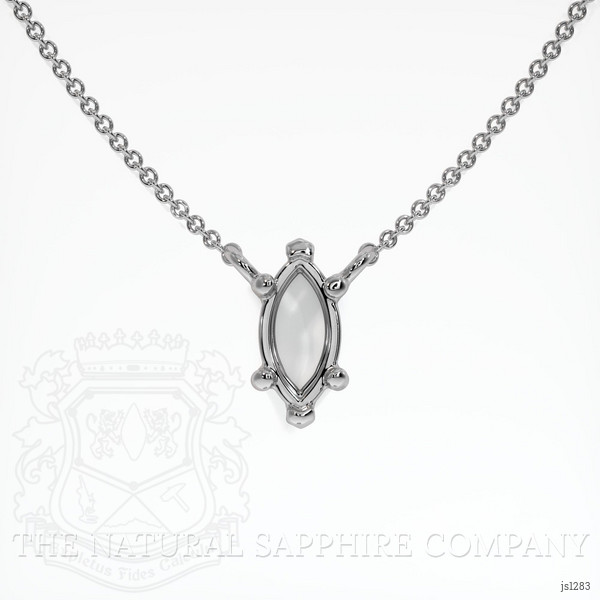  Emerald Necklace 1.95 Ct. 18K White Gold