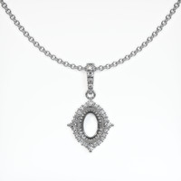10K White Gold Halo Pendant Setting Video