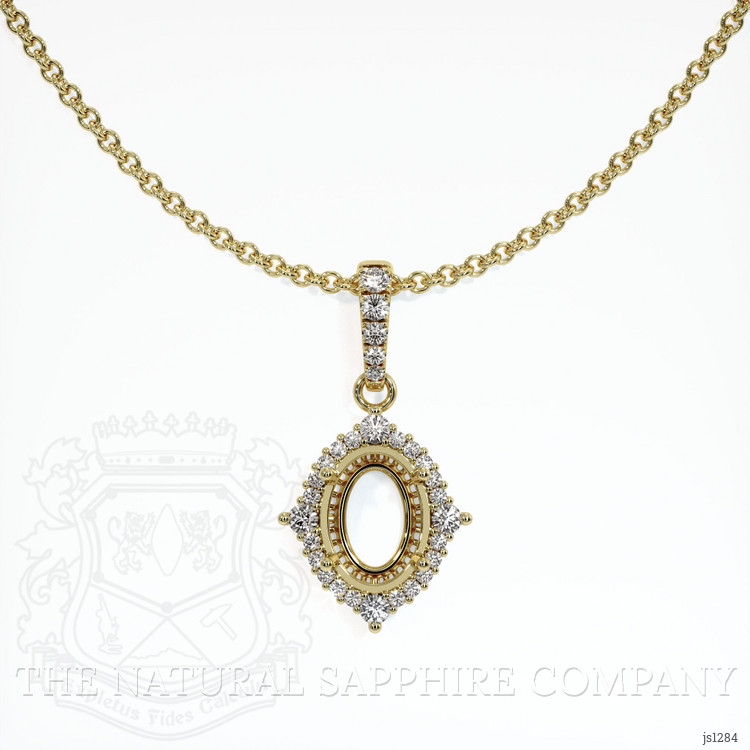 Halo Emerald Pendant 1.21 Ct., 18K Yellow Gold
