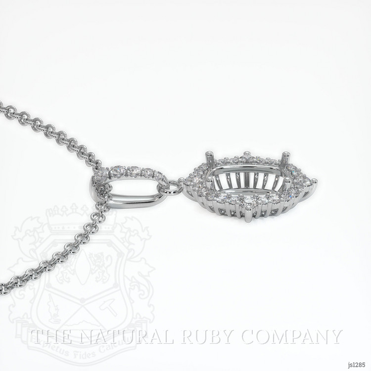 Silver Halo Pendant Setting