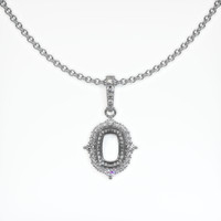 10K White Gold Halo Pendant Setting Video