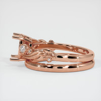 14K Rose Gold Wedding Set Ring Setting Image
