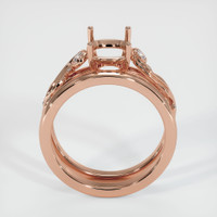 14K Rose Gold Wedding Set Ring Setting Image