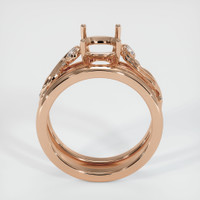 18K Rose Gold Wedding Set Ring Setting Image