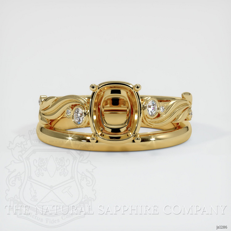 10K Yellow Gold Wedding Set Ring Setting