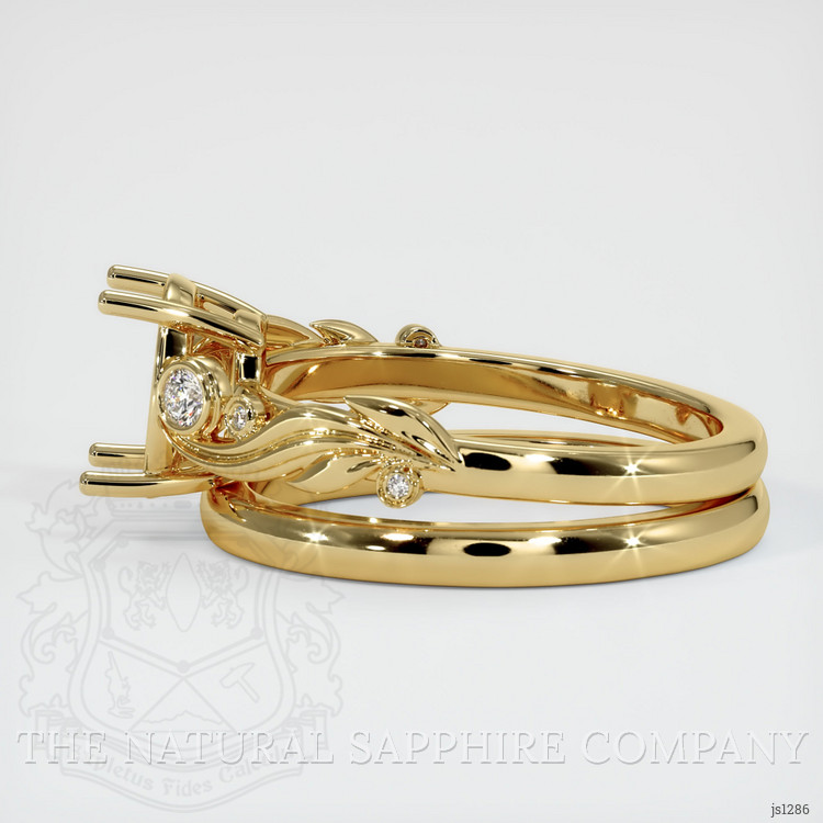 10K Yellow Gold Wedding Set Ring Setting