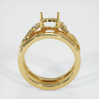 18K Yellow Gold Wedding Set Ring Setting Image