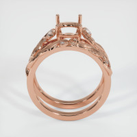 14K Rose Gold Accent Stones Ring Setting Image