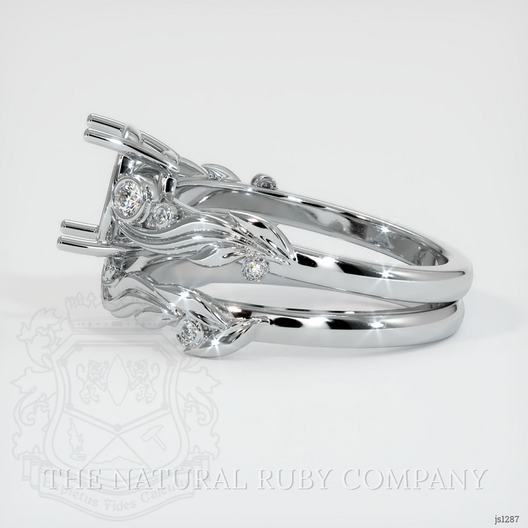 Silver Accent Stones Ring Setting