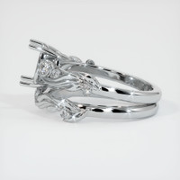14K White Gold Accent Stones Ring Setting Image