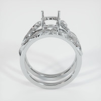 18K White Gold Accent Stones Ring Setting Image