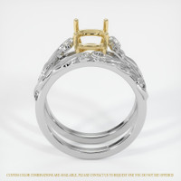 14K Yellow & White Accent Stones Ring Setting Image