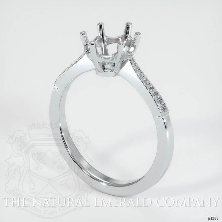 Platinum 950 Antique Style Ring Setting