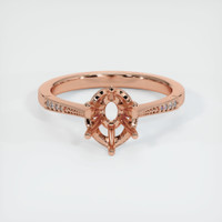 14K Rose Gold Antique Style Ring Setting Image