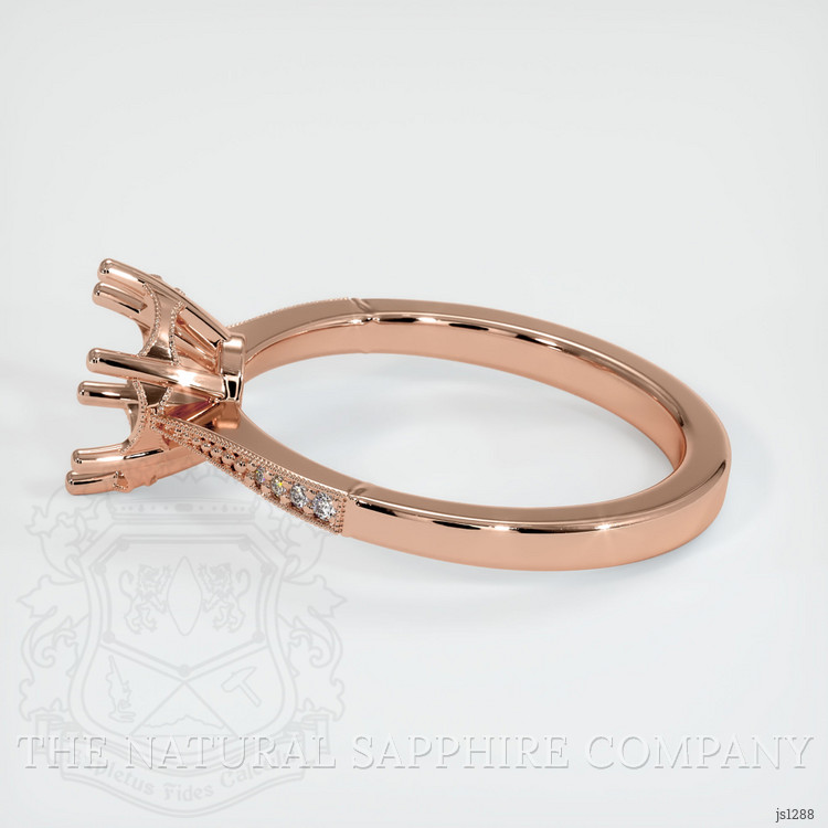 14K Rose Gold Antique Style Ring Setting