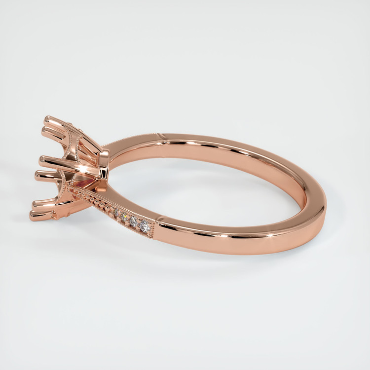 14K Rose Gold Antique Style Ring Setting