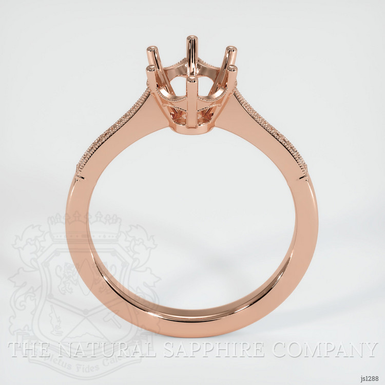 14K Rose Gold Antique Style Ring Setting