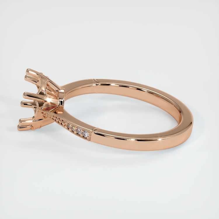 18K Rose Gold Antique Style Ring Setting