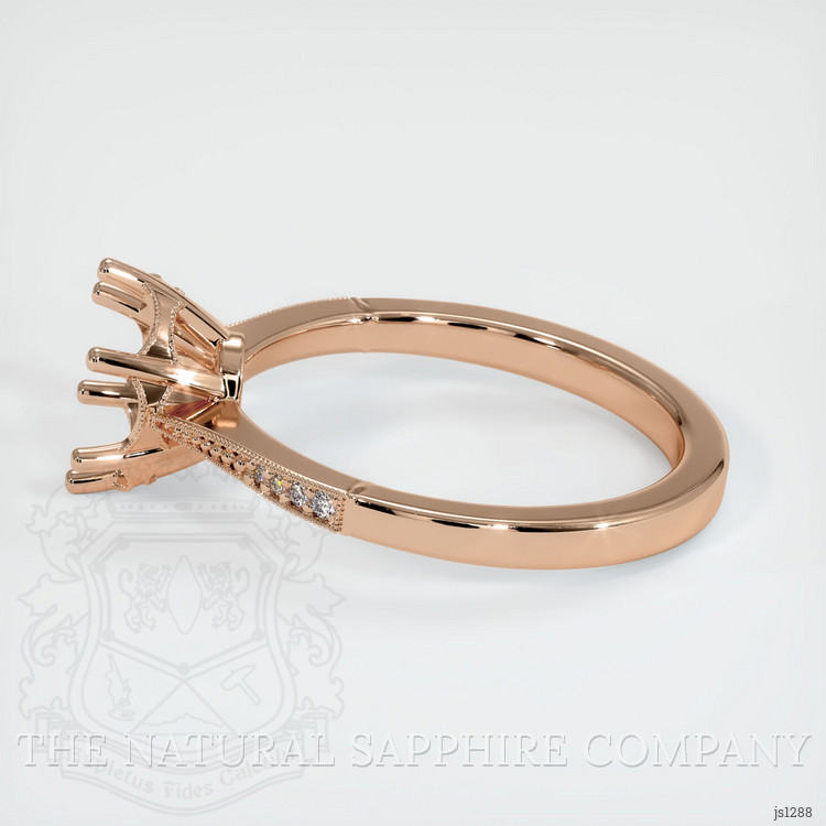 18K Rose Gold Antique Style Ring Setting