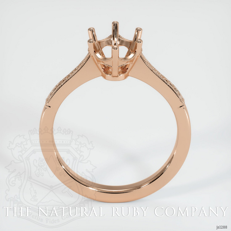18K Rose Gold Antique Style Ring Setting