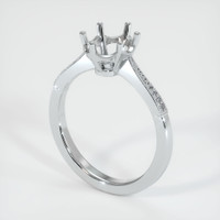 10K White Gold Antique Style Ring Setting Video