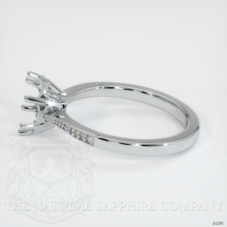 14K White Gold Antique Style Ring Setting