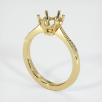 14K Yellow Gold Antique Style Ring Setting Video