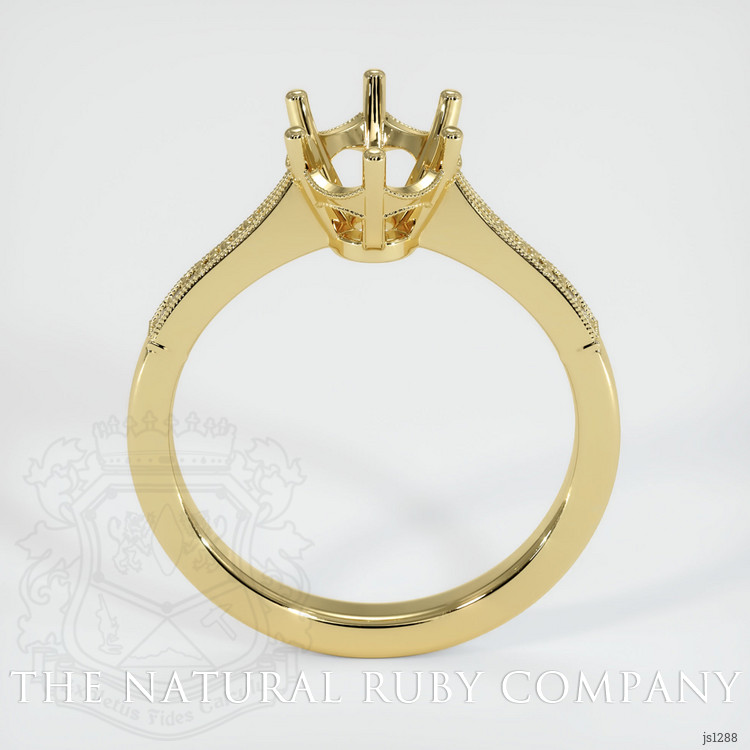 18K Yellow Gold Antique Style Ring Setting