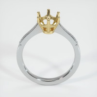 14K Yellow & White Antique Style Ring Setting Image