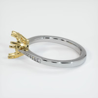 18K Yellow & White Antique Style Ring Setting Image
