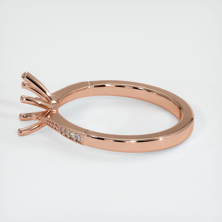14K Rose Gold Antique Style Ring Setting