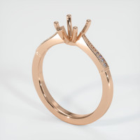 18K Rose Gold Antique Style Ring Setting Video