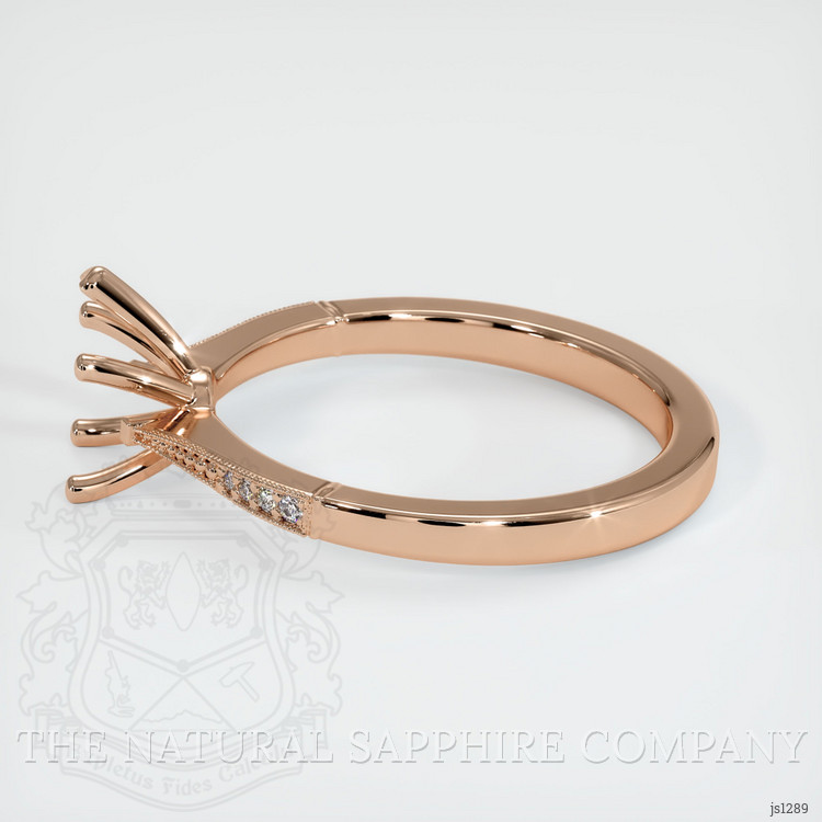 18K Rose Gold Antique Style Ring Setting