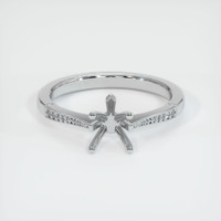 10K White Gold Antique Style Ring Setting Image