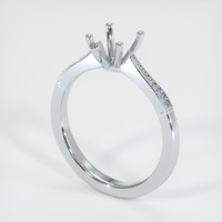 18K White Gold Antique Style Ring Setting Video