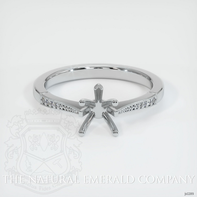 18K White Gold Antique Style Ring Setting