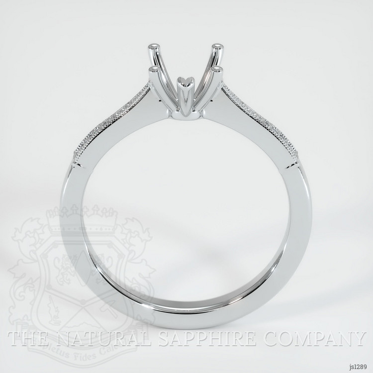 18K White Gold Antique Style Ring Setting