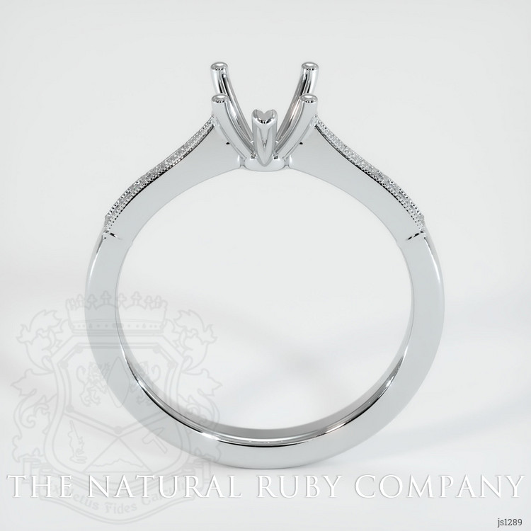 18K White Gold Antique Style Ring Setting