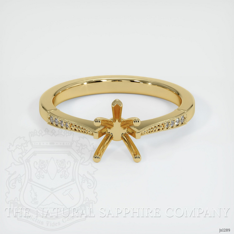 10K Yellow Gold Antique Style Ring Setting