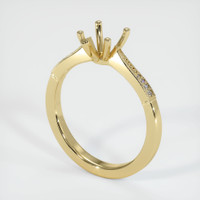 14K Yellow Gold Antique Style Ring Setting Video