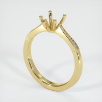 Emerald Ring 4.29 Ct. 18K Yellow Gold Combination Setting