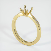 18K Yellow Gold Antique Style Ring Setting Video